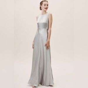 Ghost London Silver Midi Dress